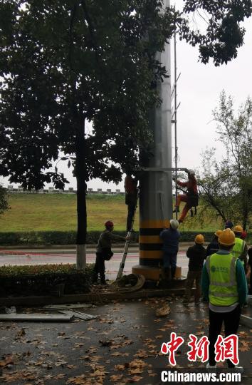 湖北首座電力桿塔附掛5G基站正式開通